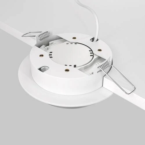 Встраиваемый светильник Downlight Hoop, 1xGX53 Белый с Серебром (Maytoni Technical, DL086-GX53-RD-WS) - Amppa.ru