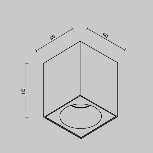 Потолочный светильник Ceiling Zoom, 1xGU10 Белый (Maytoni Technical, C030CL-01W) - Amppa.ru