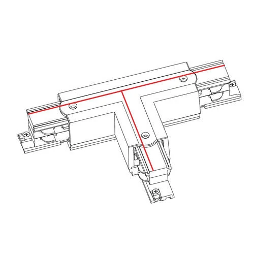 Коннектор для трехфазной трековой системы T-образный правый 2 Nowodvorski Ctls Power White 8703