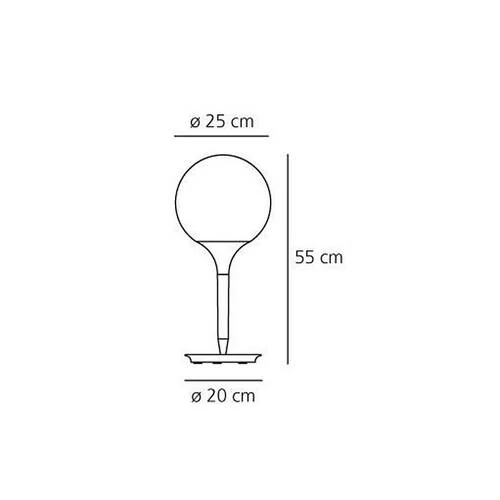 Настольная лампа Castore, 1xE27, Металл белого цвета (Artemide, 1050010A) - Amppa.ru