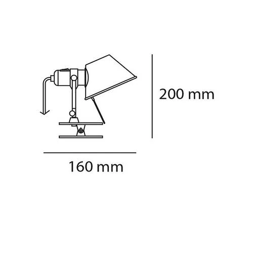 Настольная лампа офисная Artemide A010870 - Amppa.ru