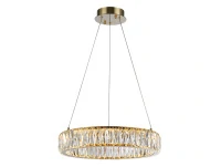 NEWPORT 8240 8240/40 gold , Подвесной светильник, Gold Clear crystal D40*H7,6/200 cm LED strip 24W 3100K 2640Lm