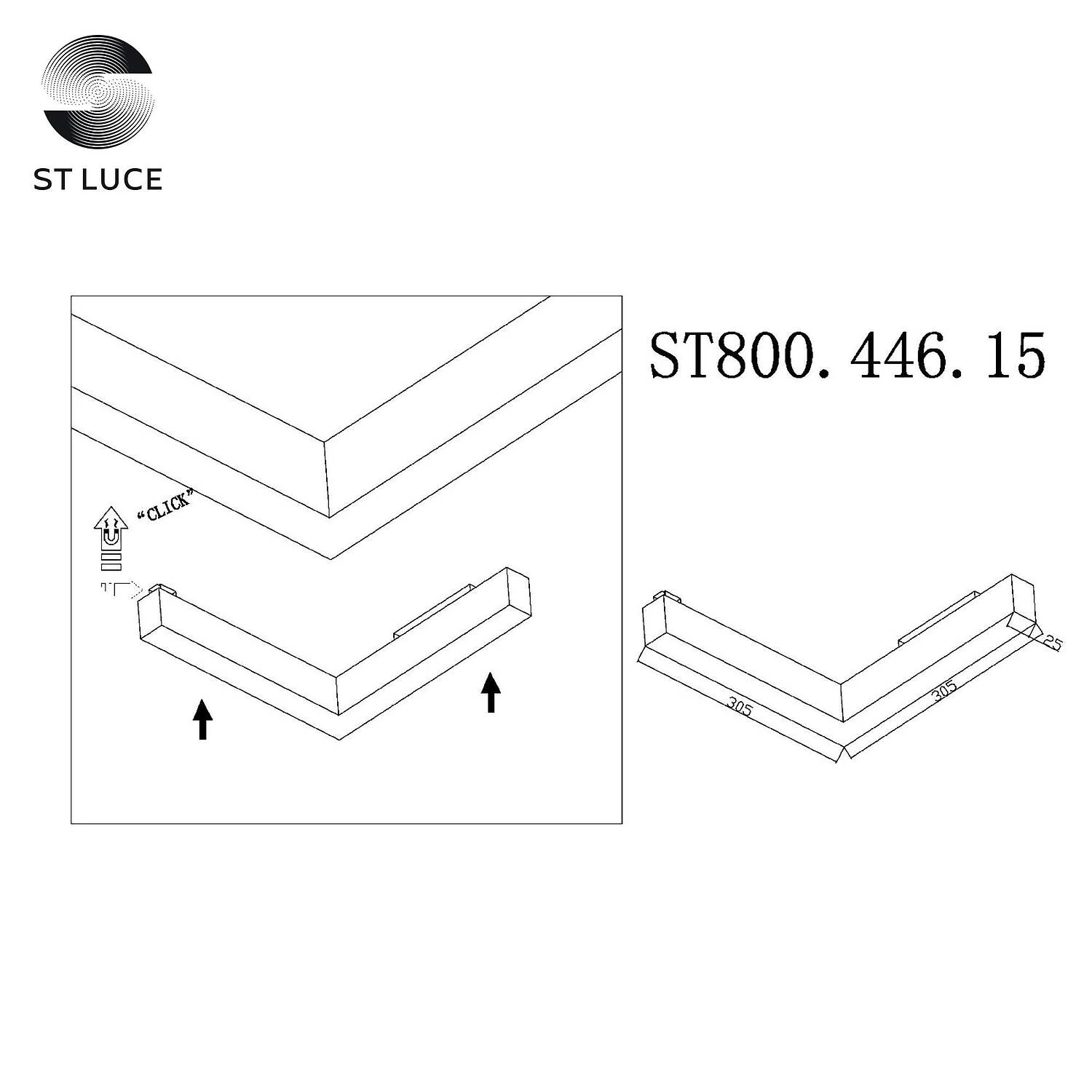 ST800.446.15 Магнитный трековый светильник Черный LED 1*15W 4000K 950Lm Ra>90 120° IP20 L305xW305xH2 SKYLINE 48 - Amppa.ru