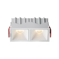 Встраиваемый светильник Downlight Alfa LED 20W, 3000K, Белый (Maytoni Technical, DL043-02-10W3K-SQ-W-1)