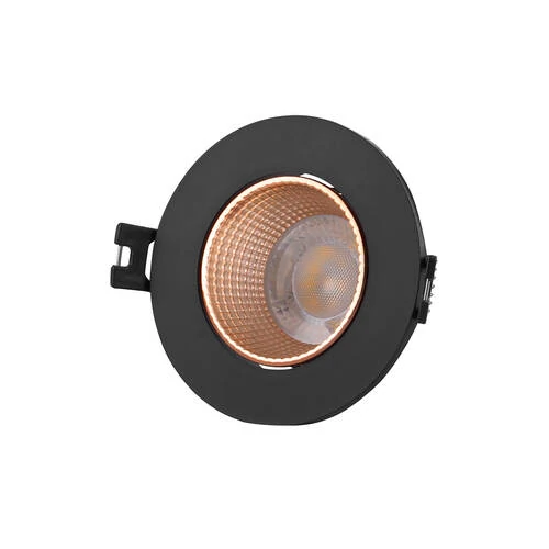 DK3061-BBR Встраиваемый светильник, IP 20, 10 Вт, GU5.3, LED, черный/бронзовый, пластик