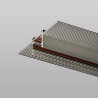 Трек SHINE HIDE для ГКЛ 12,5мм, 2м, 48В DC, IP20, цвет темный никель, алюминий