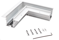 Коннектор угловой потолочный встраиваемый SY Белый Муар , Серебро, SY-601901-RC-CN-1-WHMR-PCB (00-00016477, SWG PRO)