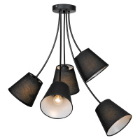 Подвесная люстра Lgo Lafayette, 5xE27, Черный и Серый (Lussole, LSP-8266)