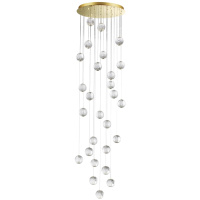 Люстра Каскадная Crystal L-vision, Led, Золотой (Odeon Light, 5008/120l)