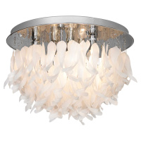 Потолочная люстра Como, 7xE14, Хром и Белый (Lussole, LSA-5603-07)